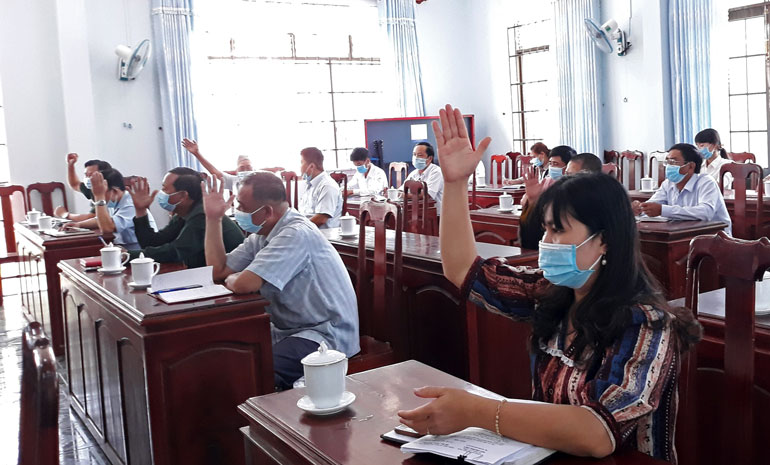 Hiệp thương lần thứ nhất giới thiệu người ứng cử đại biểu HĐND huyện Cát Tiên khóa VIII