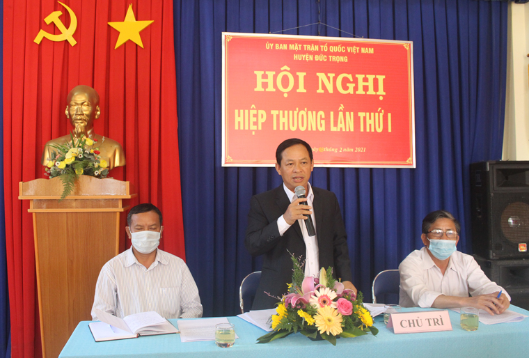 Hiệp thương lần thứ nhất bầu cử đại biểu HĐND huyện Đức Trọng khóa XII