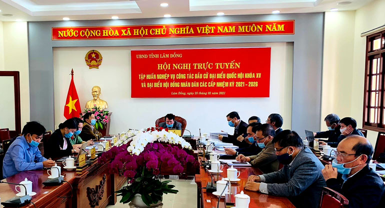 Trực tuyến toàn quốc hướng dẫn nghiệp vụ công tác bầu cử