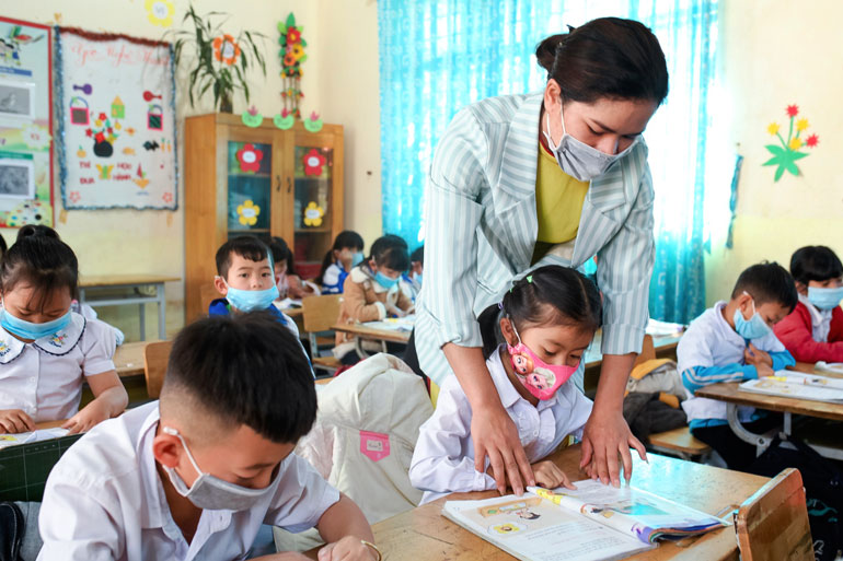 Học sinh lớp 1 sau một học kỳ áp dụng chương trình mới