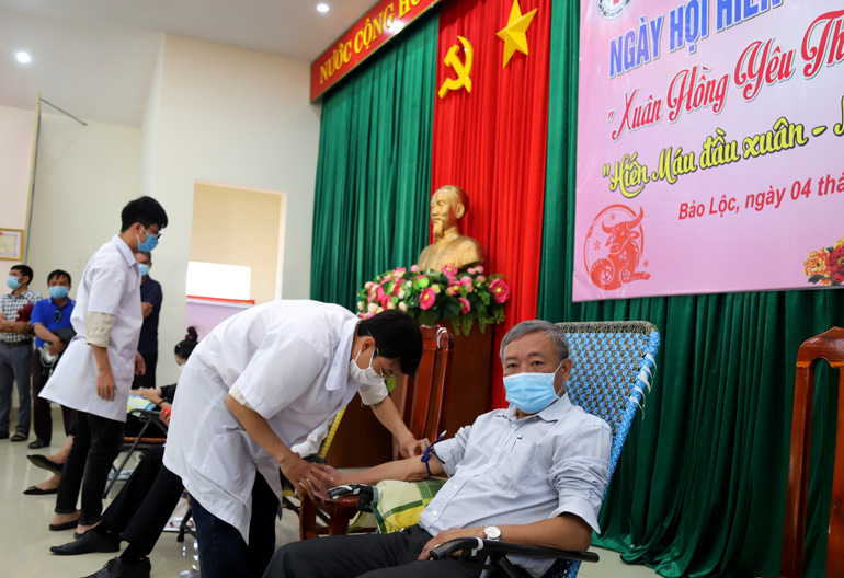 Bảo Lộc: Ngày hội hiến máu tình nguyện Xuân Hồng yêu thương