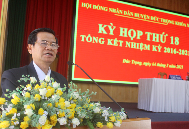 HĐND huyện Đức Trọng tổng kết nhiệm kỳ 2016-2021