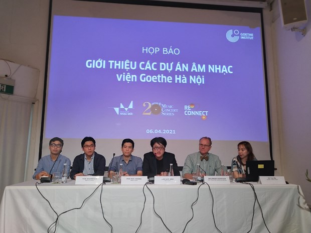 Buổi họp báo cung cấp thông tin về các chương trình hòa nhạc trong năm nay của Viện Goethe.