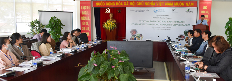 Tập huấn Prosafe về xử lý an toàn cho rau sau thu hoạch