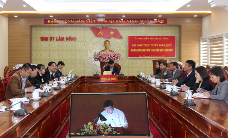 Hội nghị trực tuyến toàn quốc giao ban ngành kiểm tra Đảng