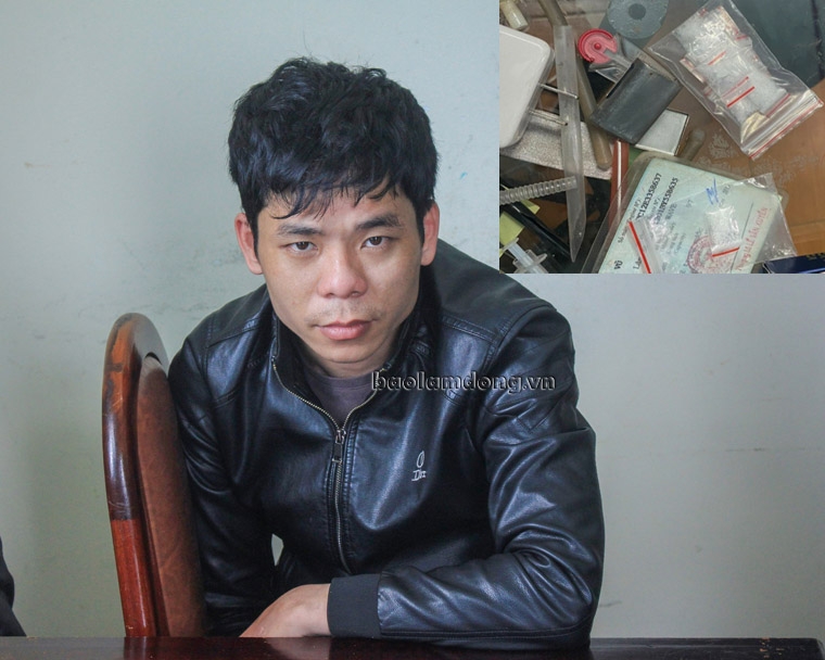 Bắt quả tang nam thanh niên tàng trữ ma túy đá trong nhà nghỉ