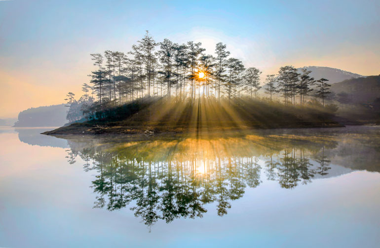Đảo rays. Ảnh: Thụy Trang
