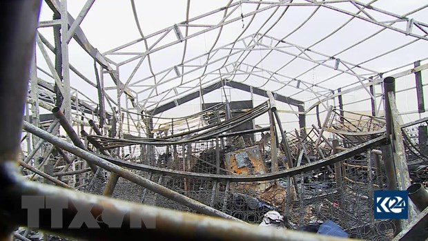Căn cứ không quân Iraq có binh sỹ Mỹ đồn trú trúng tên lửa
