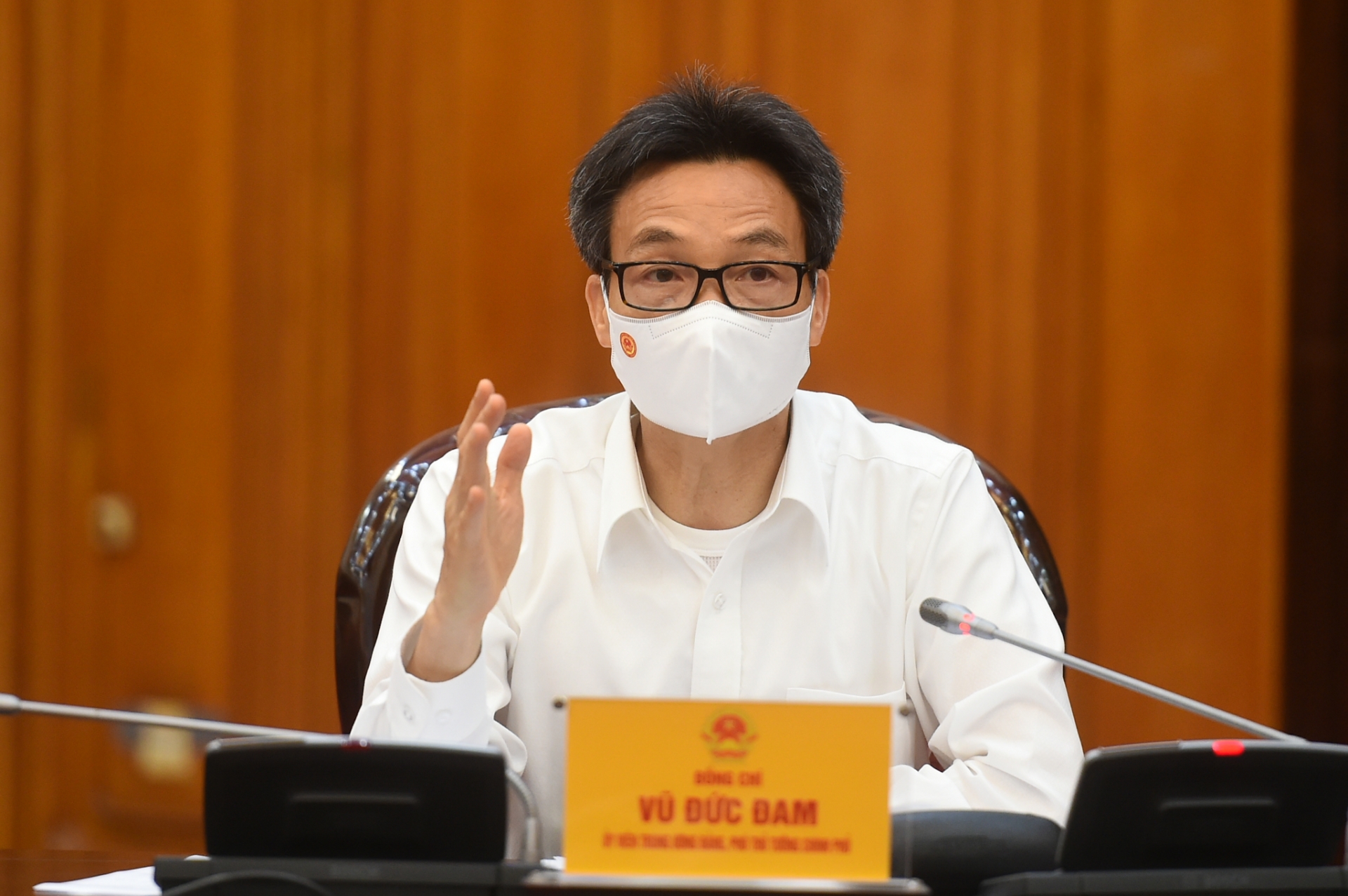Phó Thủ tướng Vũ Đức Đam phát biểu tại cuộc họp