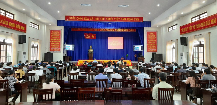 Cát Tiên: Tập huấn trực tuyến nghiệp vụ công tác tổ chức bầu cử