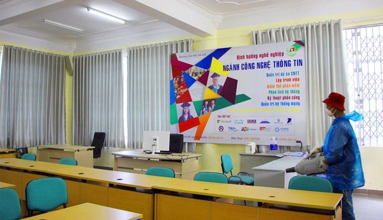 Trường Đại học Đà Lạt chuyển hình thức giảng dạy trực tuyến từ ngày 12/5