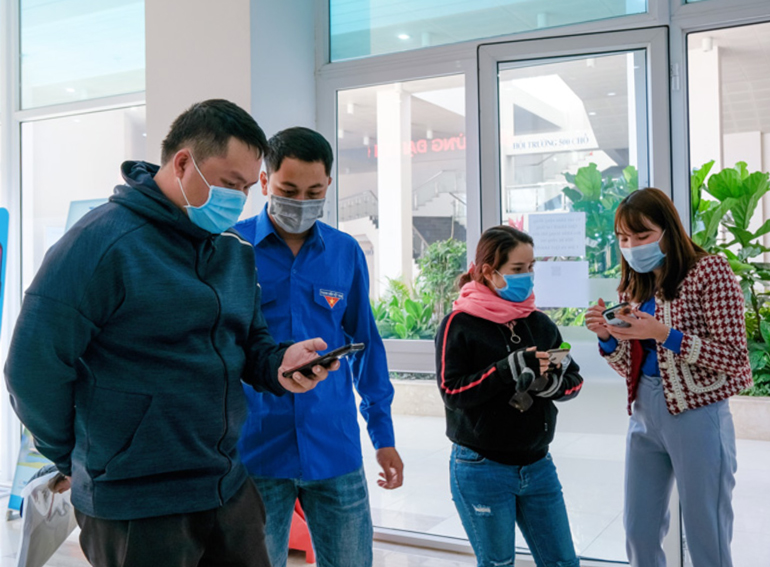 Đẩy mạnh khai báo y tế bằng mã QR