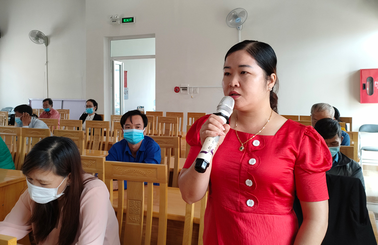 Cử tri thị trấn Liên Nghĩa nêu ý kiến