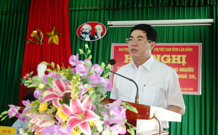 Ứng cử viên đại biểu Quốc hội khóa XV đơn vị bầu cử số 03 hoàn thành tiếp xúc cử tri huyện Cát Tiên