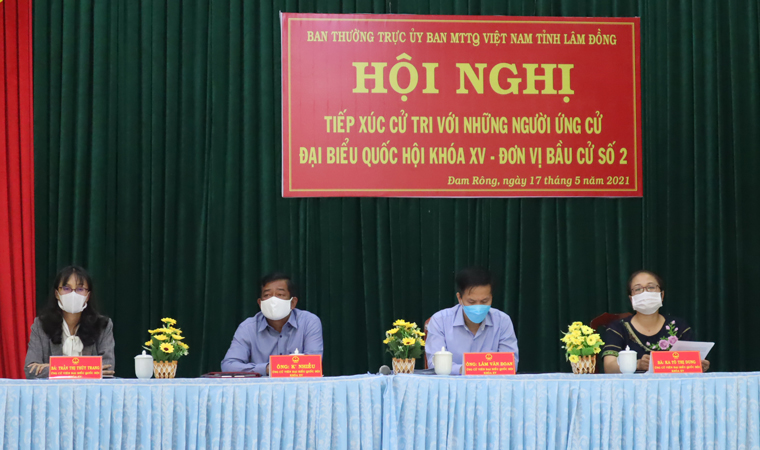 Ứng cử viên đại biểu Quốc hội đơn vị bầu cử số 02 kết thúc đợt tiếp xúc cử tri