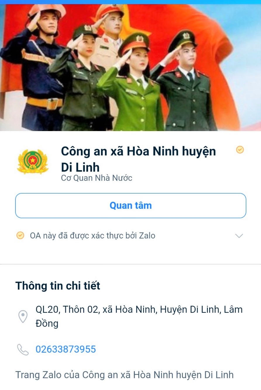 Công an các địa phương kết nối Zalo phòng chống tội phạm, tệ nạn xã hội với người dân