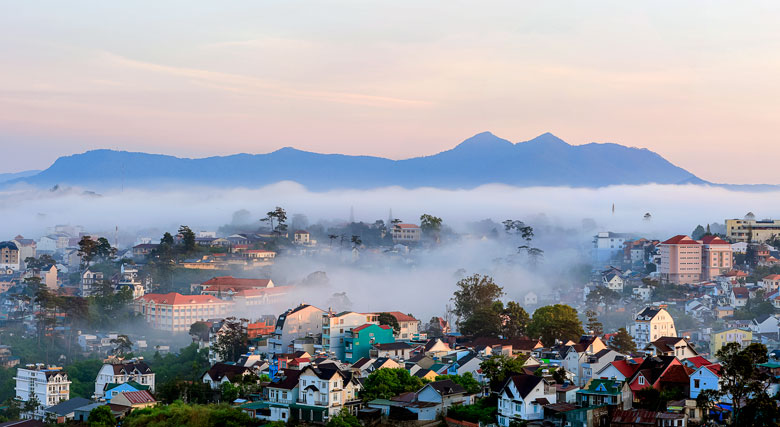 Phố sương Đà Lạt. Ảnh: Thụy Trang