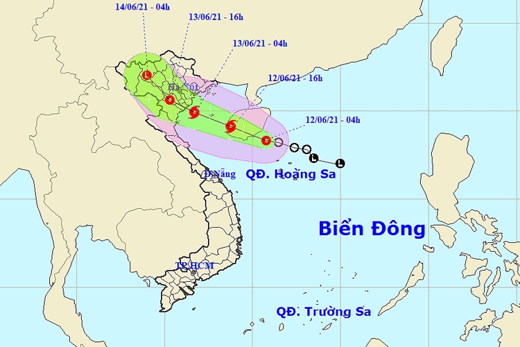 Áp thấp nhiệt đới có thể mạnh lên thành bão, Bắc Bộ và Trung Bộ có nơi mưa to