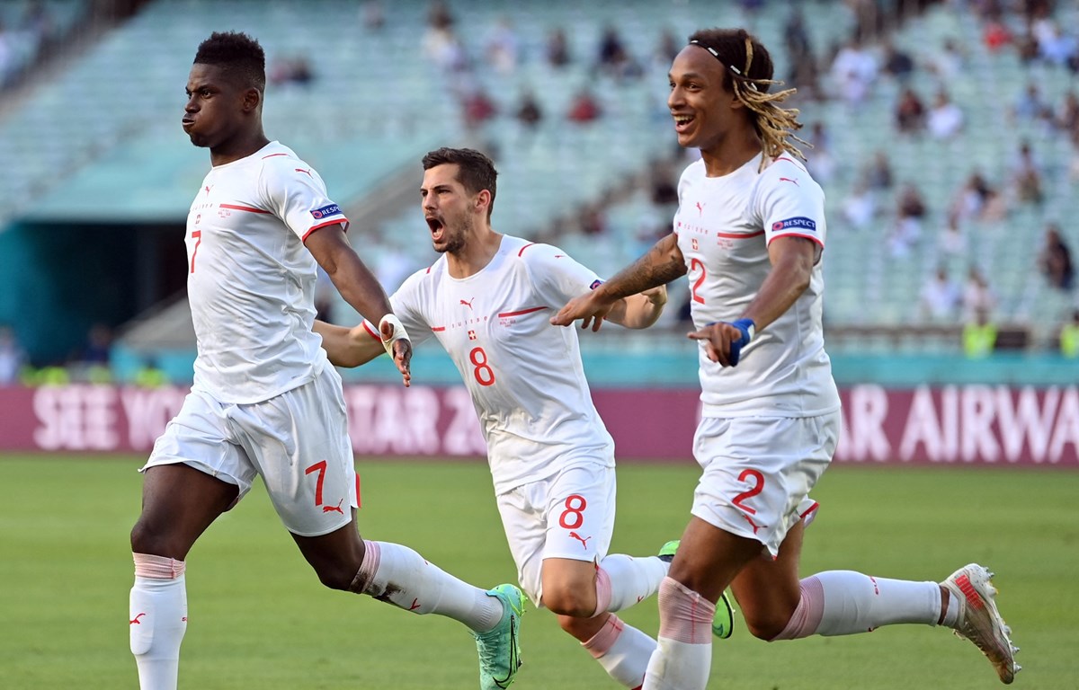 Thụy Sĩ chia điểm với Xứ Wales trong ngày ra quân tại EURO 2020