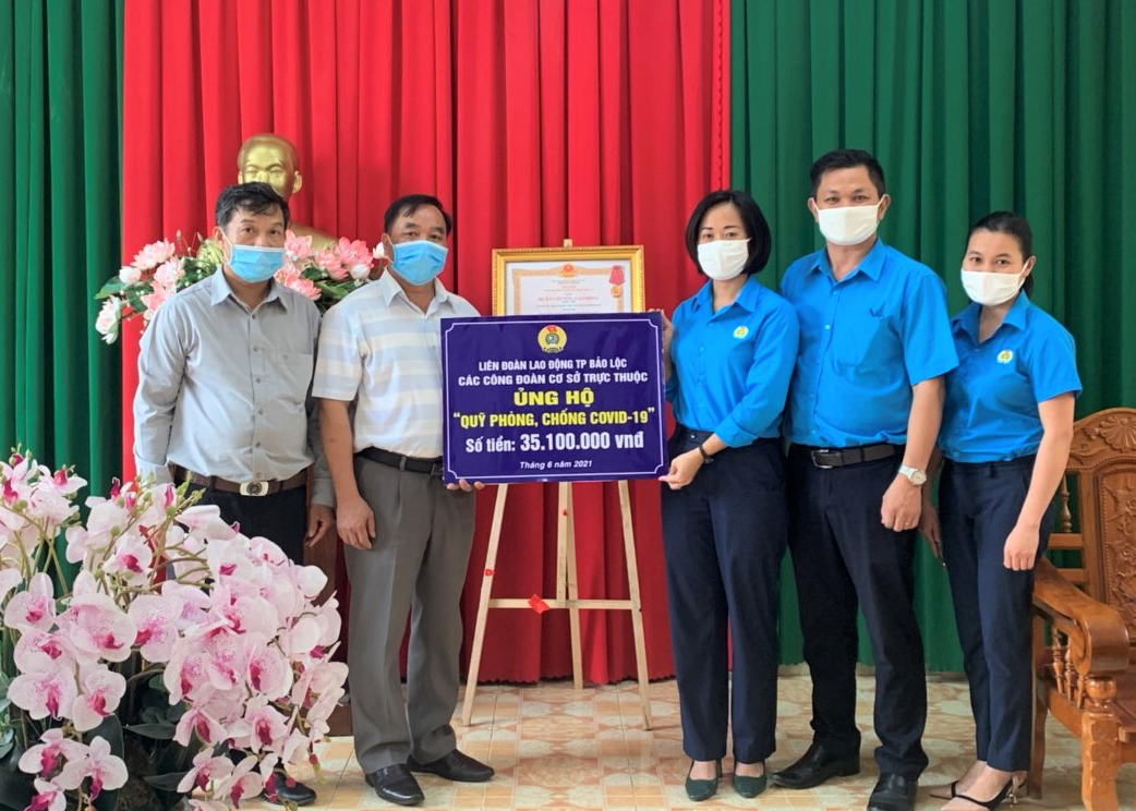Bảo Lộc: Đã tiếp nhận hơn 1,1 tỷ đồng ủng hộ Quỹ phòng chống dịch Covid-19