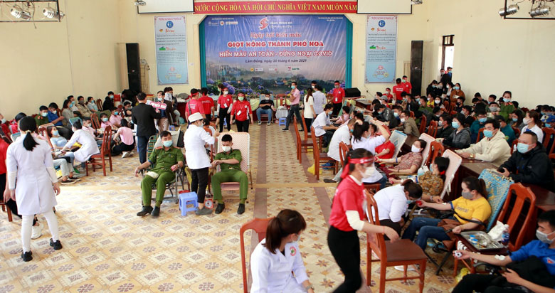 Huy động 1.054 đơn vị máu từ Ngày hội ''Giọt hồng Thành phố Hoa''