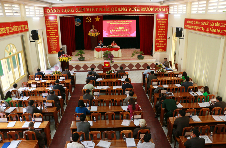 Kỳ họp thứ nhất HĐND huyện Bảo Lâm khoá VI