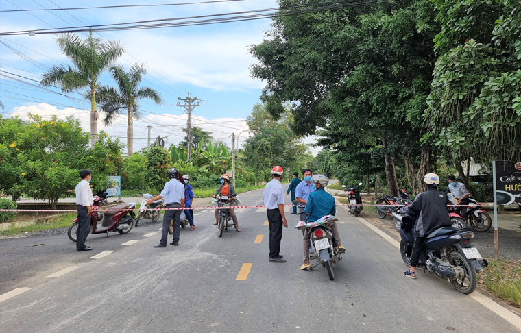 Toàn xã Mỹ Đức (huyện Đạ Tẻh) đã được thành lập 6 chốt kiểm soát phòng chống dịch