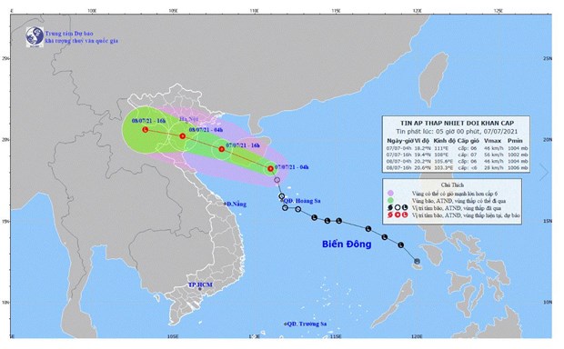 Biển Đông lại có áp thấp nhiệt đới, Bắc Bộ và Bắc Trung Bộ mưa rất to