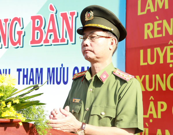 Đại tá Nguyễn Quang Thống - UVBTV Đảng ủy, Phó Giám đốc Công an tỉnh