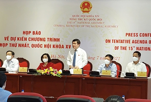Kỳ họp thứ nhất, Quốc hội khóa XV chính thức khai mạc vào sáng 20/7