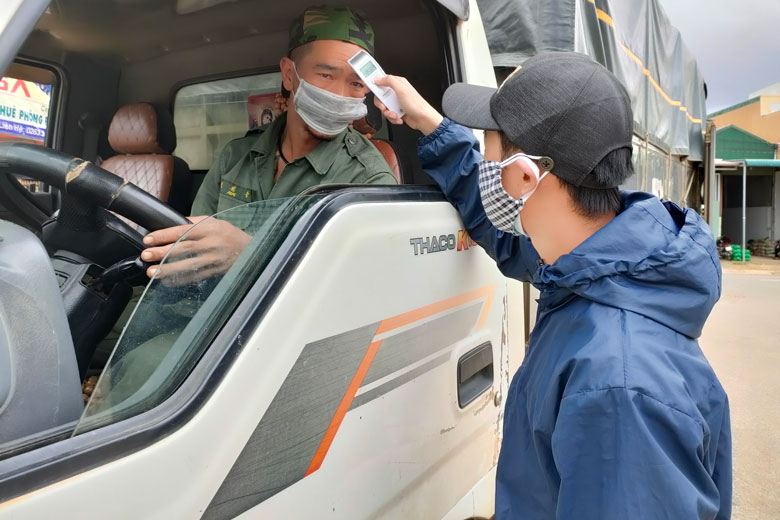 Đức Trọng: Lập chốt kiểm soát dịch Covid-19 tại chợ đầu mối nông sản
