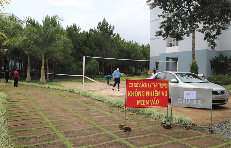 Bảo Lộc: Vận hành khu cách ly tập trung tiếp nhận công dân trở về từ TP Hồ Chí Minh