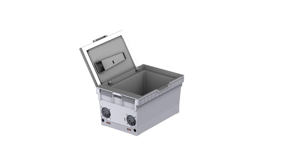 Một chiếc hộp bảo quản lạnh thông mình bằng công nghệ làm mát của Phononic.