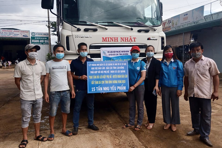 Nhân dân Bảo Lâm hướng về người dân các vùng dịch