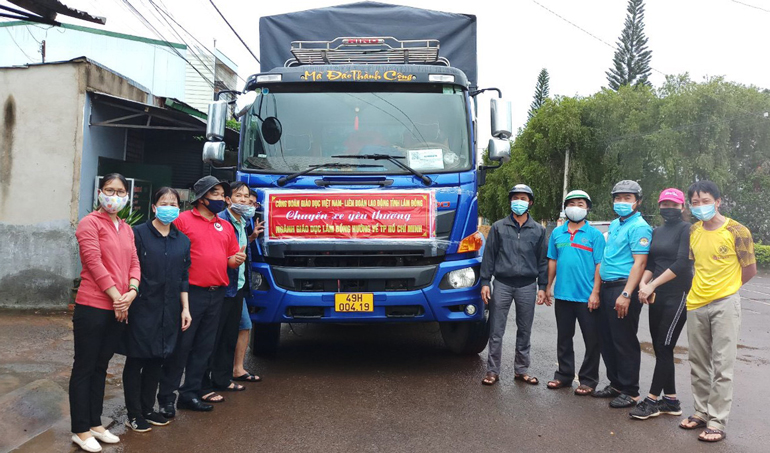 Thêm 45 tấn nông sản của ngành Giáo dục Lâm Đồng hỗ trợ thành phố Hồ Chí Minh