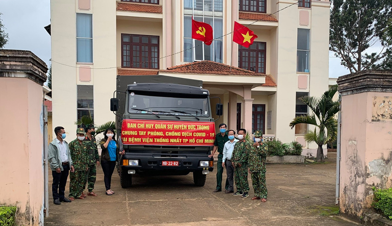 Nhiều tấn nông sản về bệnh viện vùng dịch