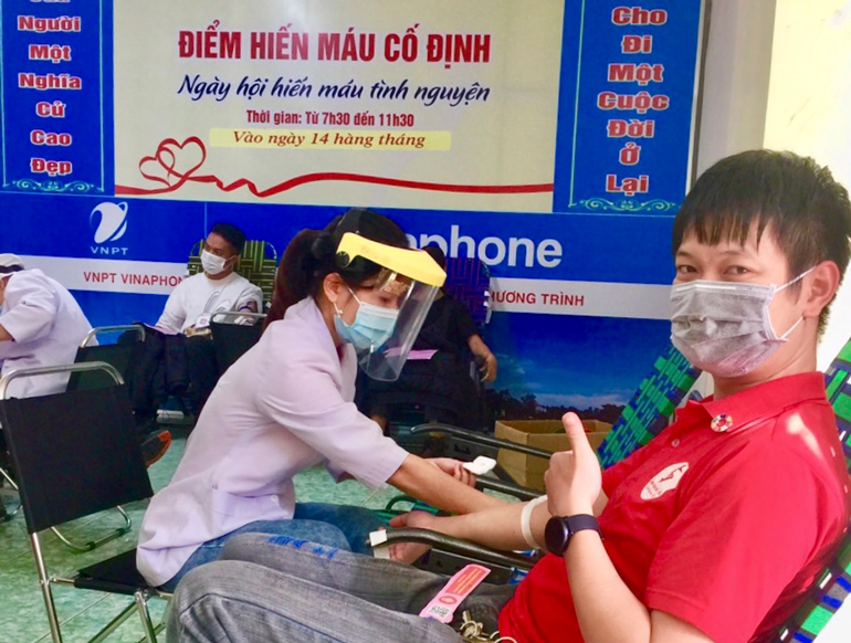 Điểm hiến máu cố định Hội Chữ thập đỏ tỉnh huy động 157 đơn vị máu