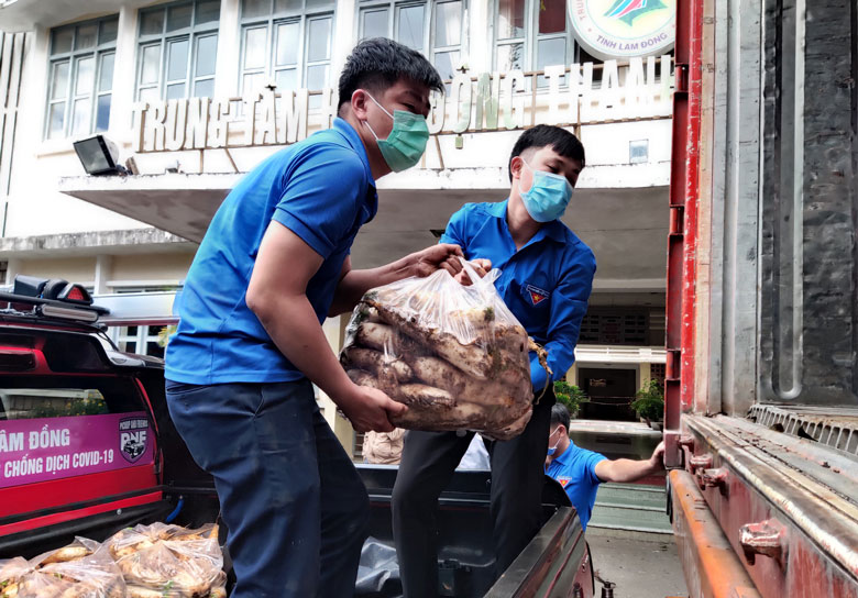Tuổi trẻ Lâm Đồng hưởng ứng chương trình ''Triệu túi an sinh''