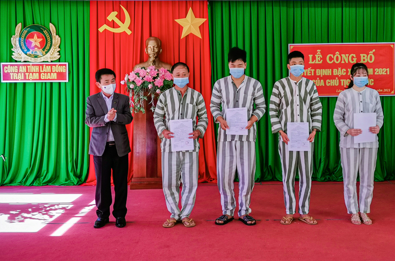 Công an tỉnh công bố quyết định đặc xá năm 2021 của Chủ tịch nước