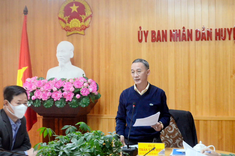 Chủ tịch UBND tỉnh: Lạc Dương cần đảm bảo cao nhất nhiệm vụ phòng chống dịch bệnh Covid-19