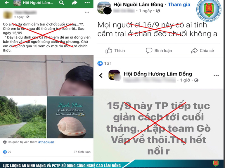 Nhiều hội, nhóm kêu gọi người dân từ vùng giãn cách tự phát về quê sai quy định
