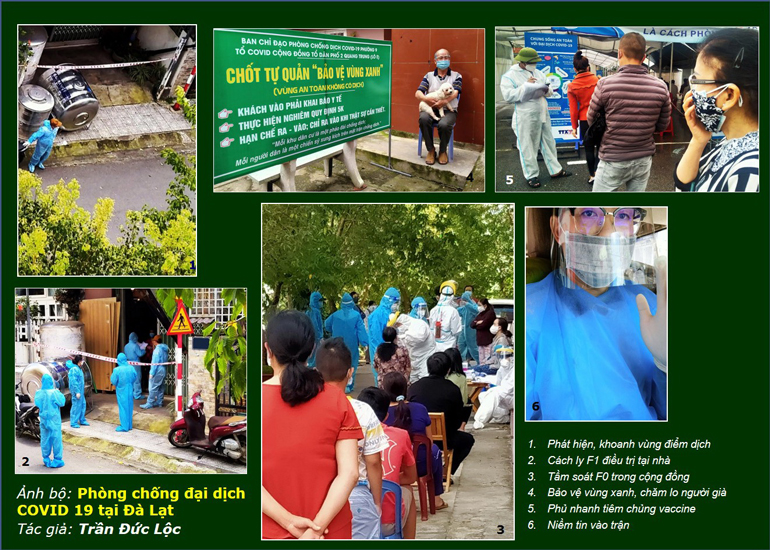 Ảnh bộ: Phòng chống dịch Covid-19 tại Đà Lạt – Trần Đức Lộc