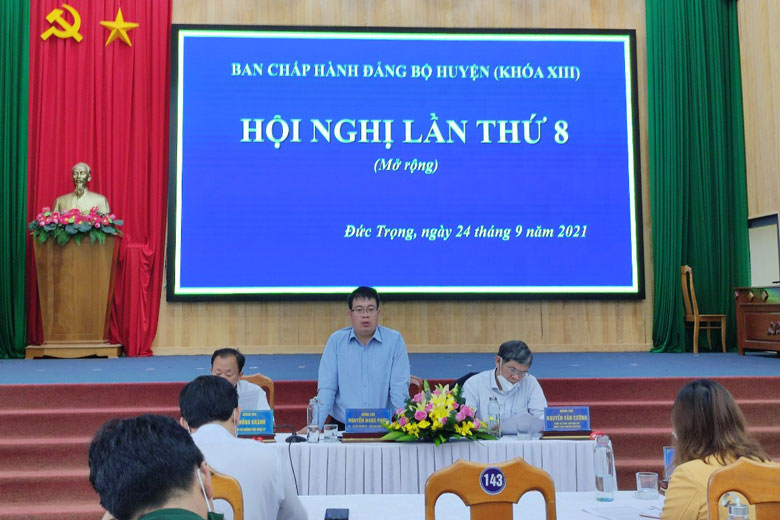 Hội nghị Ban Chấp hành Đảng bộ huyện Đức Trọng lần thứ 8