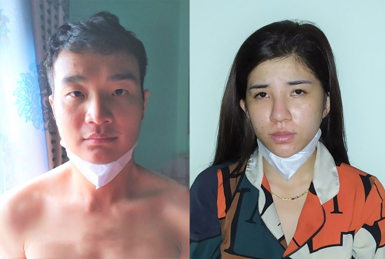 Sơn và Huệ bị công an bắt giữ để phục vụ công tác điều tra làm rõ các hành vi “Tổ chức sử dụng trái phép chất ma túy” và “Tàng trữ trái phép chất ma túy”