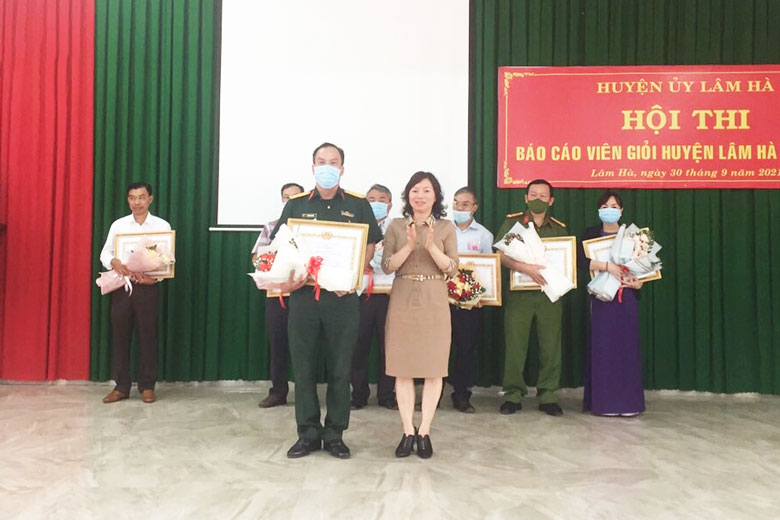 Hội thi Báo cáo viên giỏi huyện Lâm Hà năm 2021