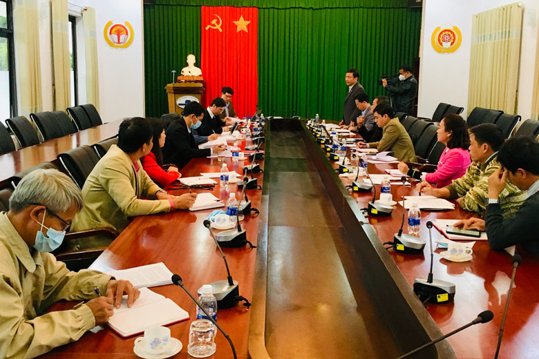 Trưởng ban Tuyên giáo Tỉnh ủy làm việc với Đảng ủy Viện Nghiên cứu hạt nhân