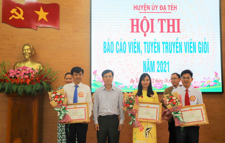 Đạ Tẻh: Tổ chức Hội thi báo cáo viên, tuyên truyền viên giỏi năm 2021