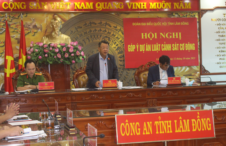 Hội nghị góp ý Dự án Luật Cảnh sát cơ động