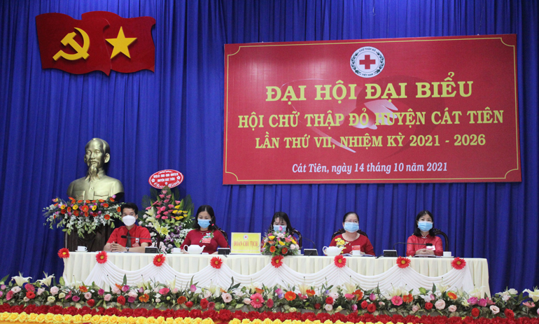 Đại hội Chữ thập đỏ huyện Cát Tiên lần thứ VII