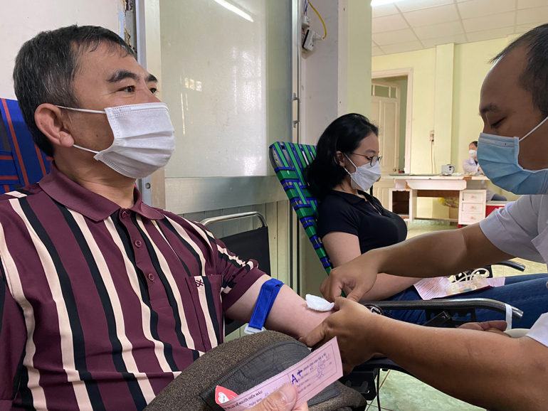 Tiếp nhận 150 đơn vị máu qua Ngày hội Hiến máu tình nguyện